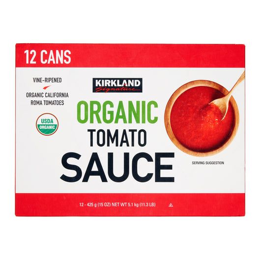 KIRKLAND SIGNATURE ORGANIC TOMATO SAUCE 12/15 OZ