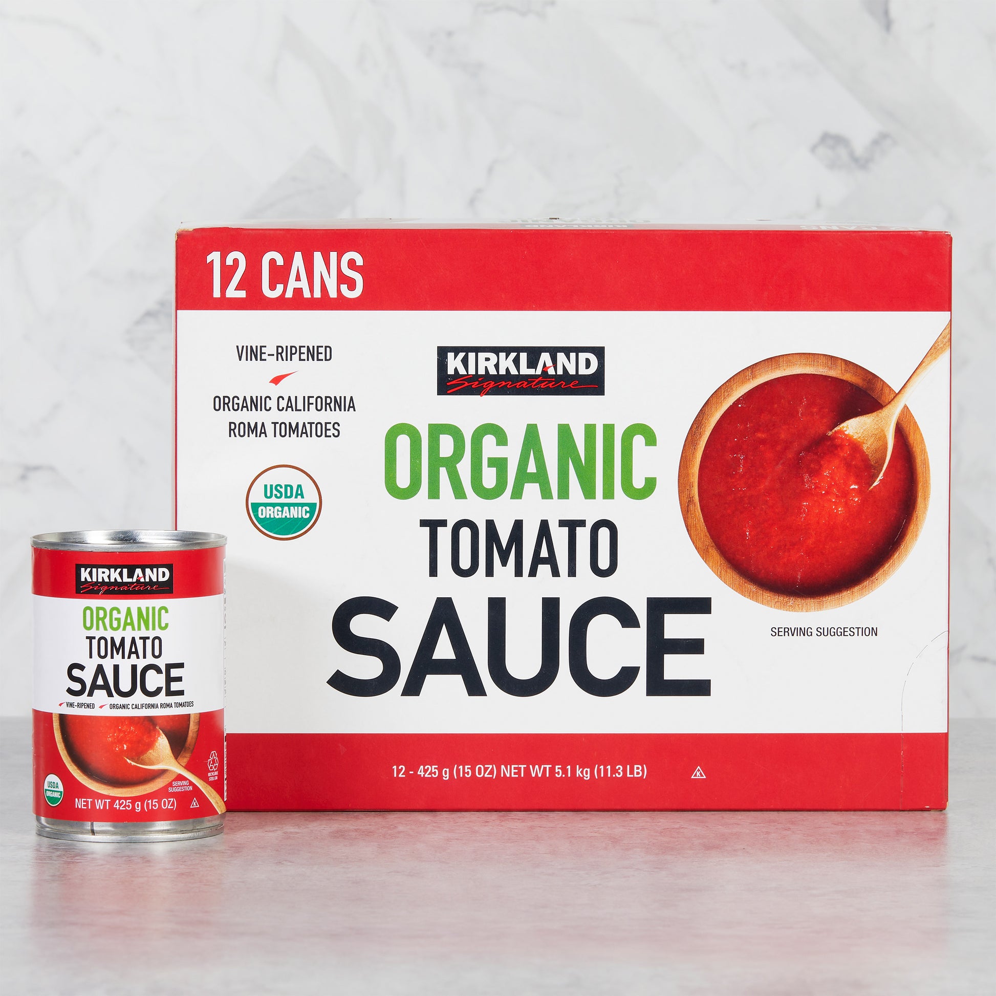 KIRKLAND SIGNATURE ORGANIC TOMATO SAUCE 12/15 OZ