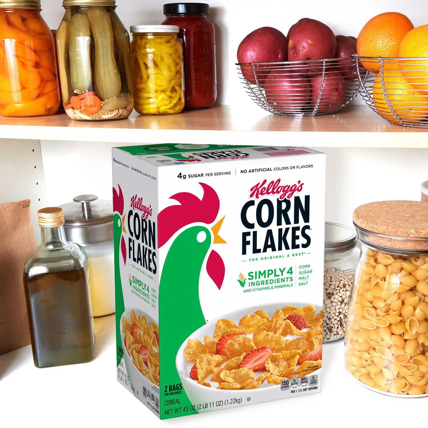 Corn Flakes Cereal, 43 oz.