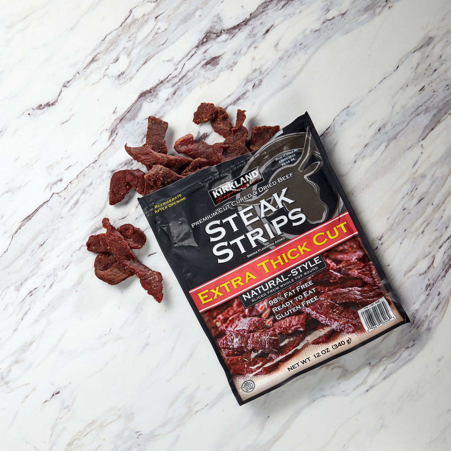 KIRKLAND SIGNATURE STEAK STRIPS 12 OZ