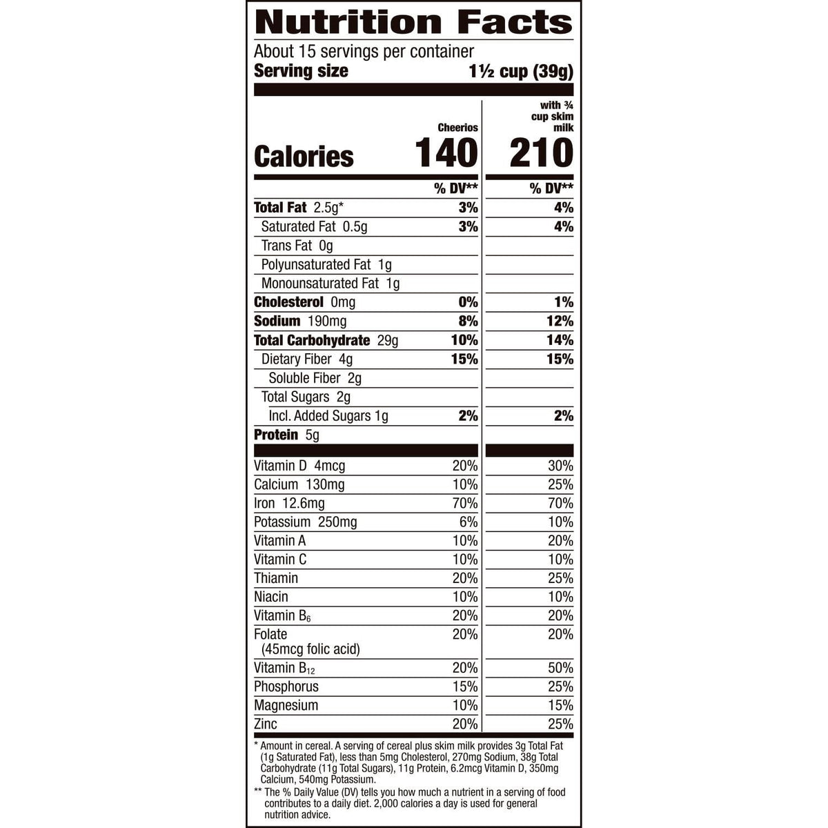 Cheerios Cereal, 40.7 oz.