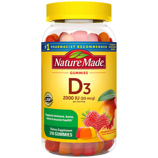 Nature Made Vitamin D3 2000 IU Gummies, 210 ct.