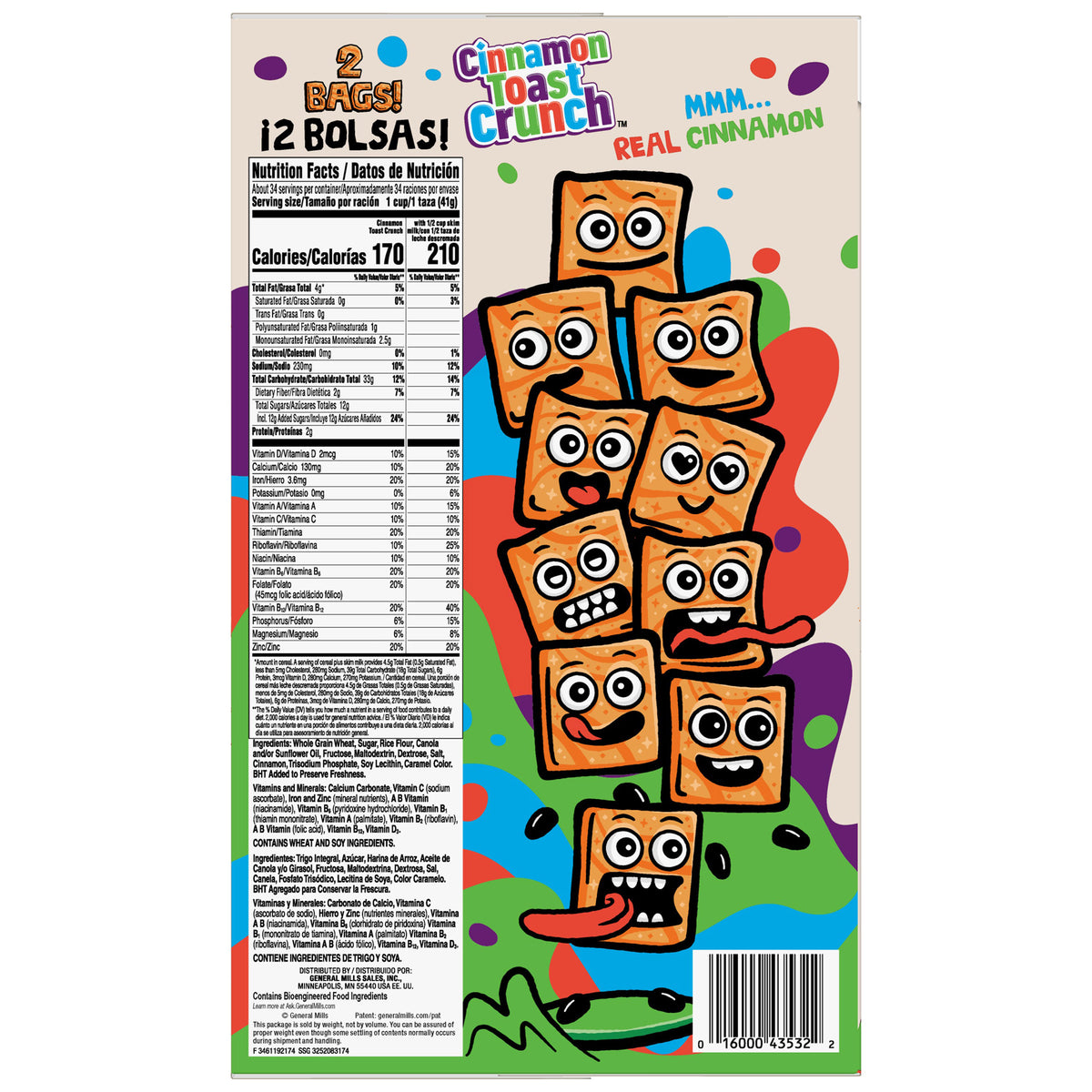 GENERAL MILLS CINNAMON TOAST CRUNCH 49.5 OZ