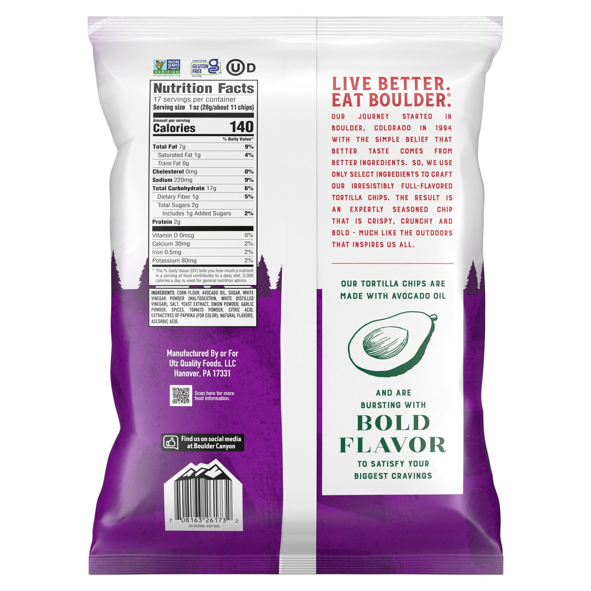 Boulder Canyon Sweet & Spicy Chili Flavored Tortilla Chips, 17 oz.