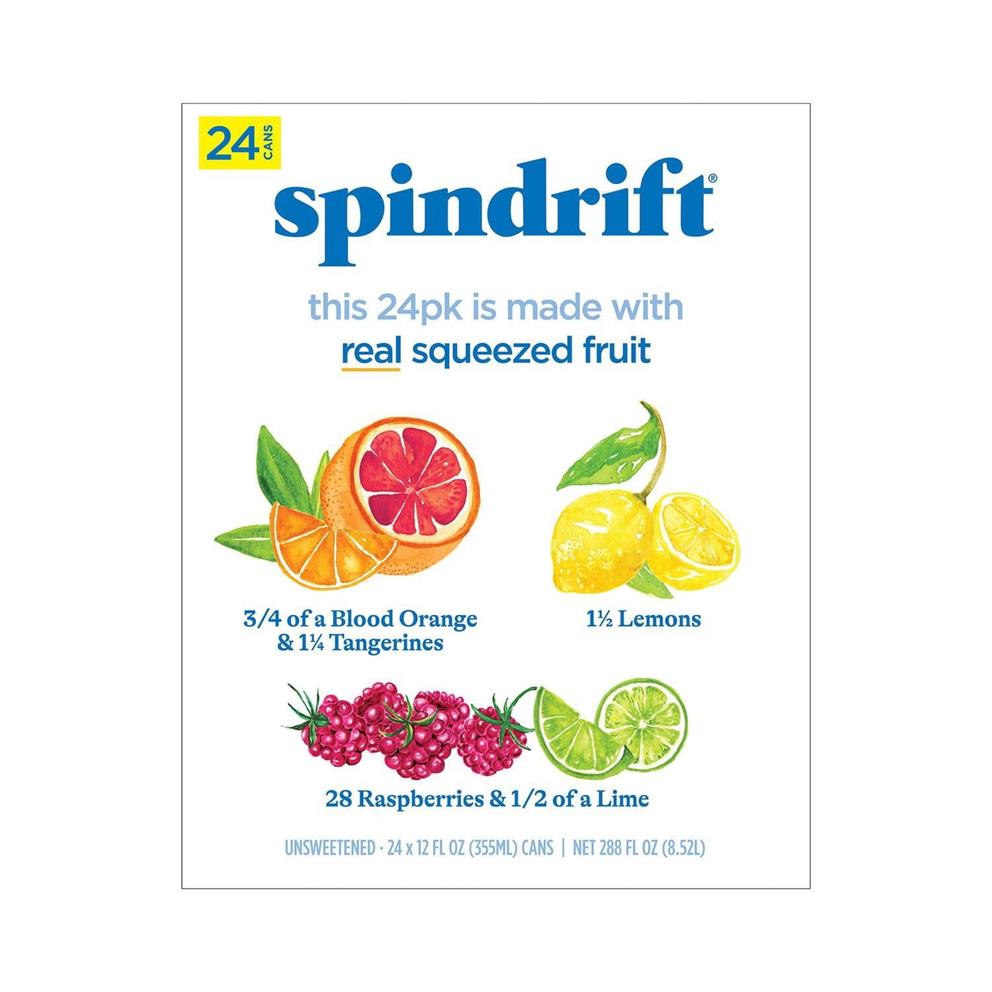 Spindrift Sparkling Water Variety Pack 12 fl. oz., 24 pk.