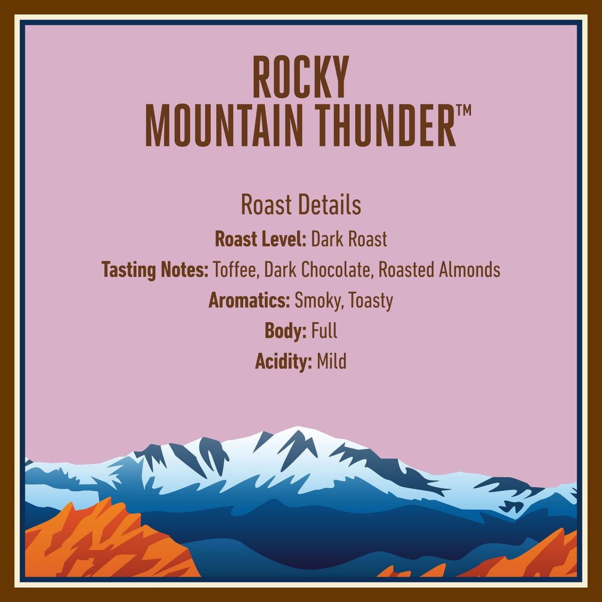 Boyer's Coffee Rocky Mountain Thunder Dark Roast Whole Bean, 36 oz.