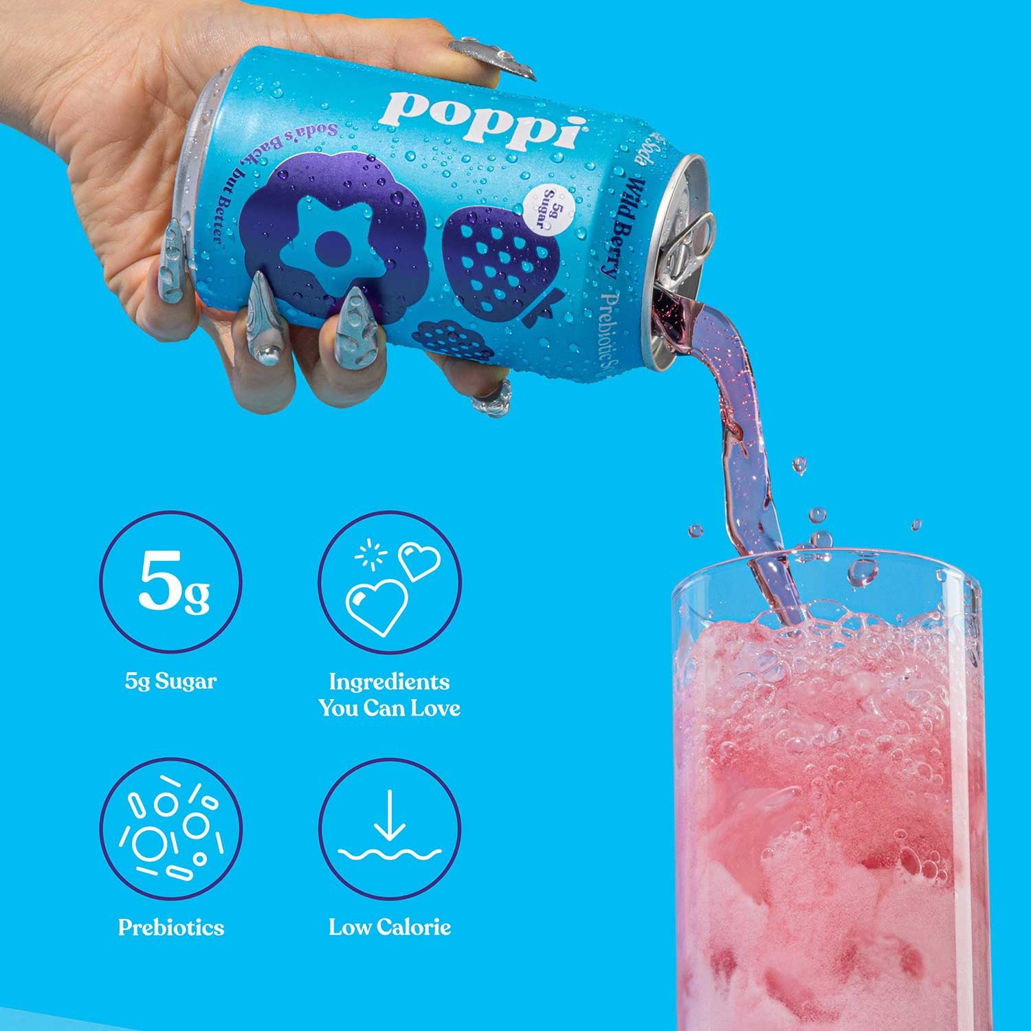 poppi Prebiotic Soda Tastemakers Variety 12 fl. oz., 15 pk