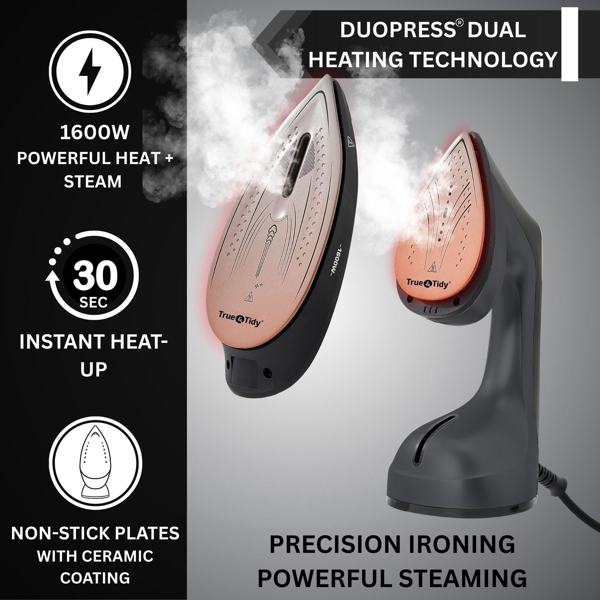 True & Tidy DuoPress XL Iron & Steamer
