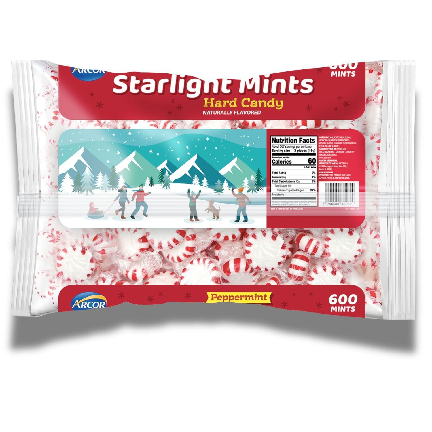 ARCOR Starlight Mints Hard Peppermint Candy, 7 lbs.