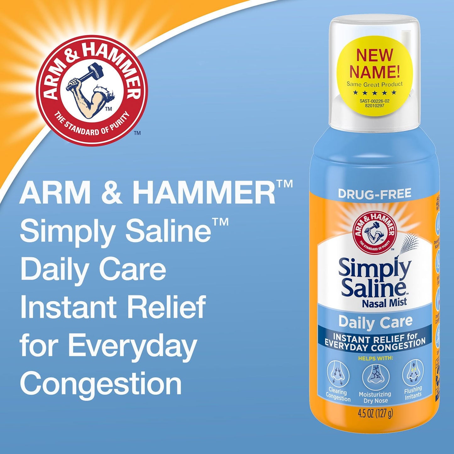 Arm & Hammer Simply Saline Nasal Relief, 4.5 oz., 3 pk.