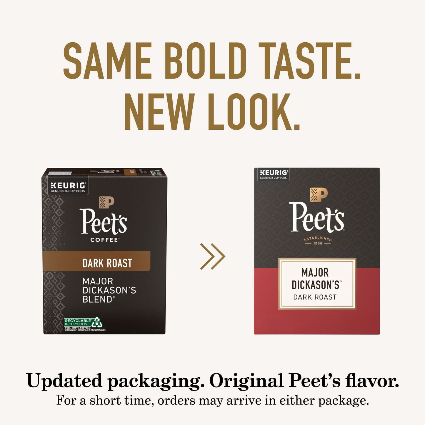 Peet's Coffee Dark Roast K-cup Pods, Major Dickason's Blend, 75 ct .