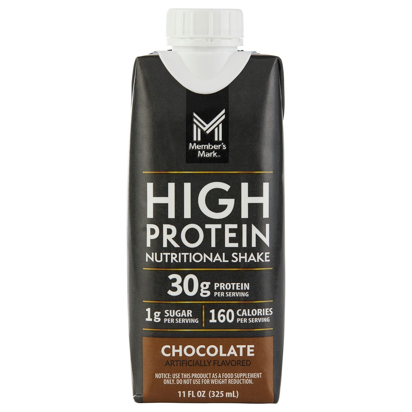 Member's Mark 30g High Protein Nutritional Shake, Chocolate 11 fl. oz., 15 pk.