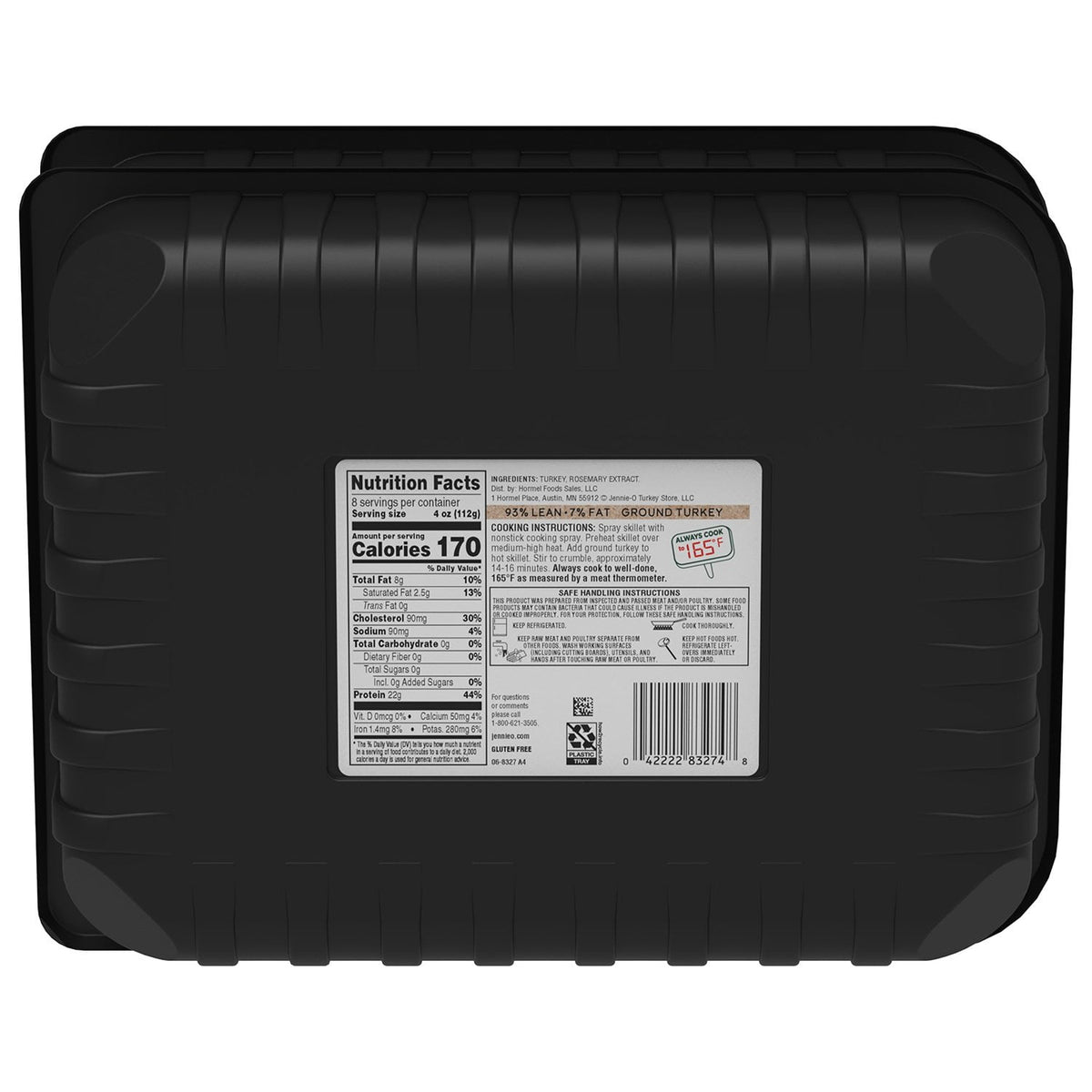 Jennie-O 93/7 Ground Turkey, 2 lbs., 2 pk.