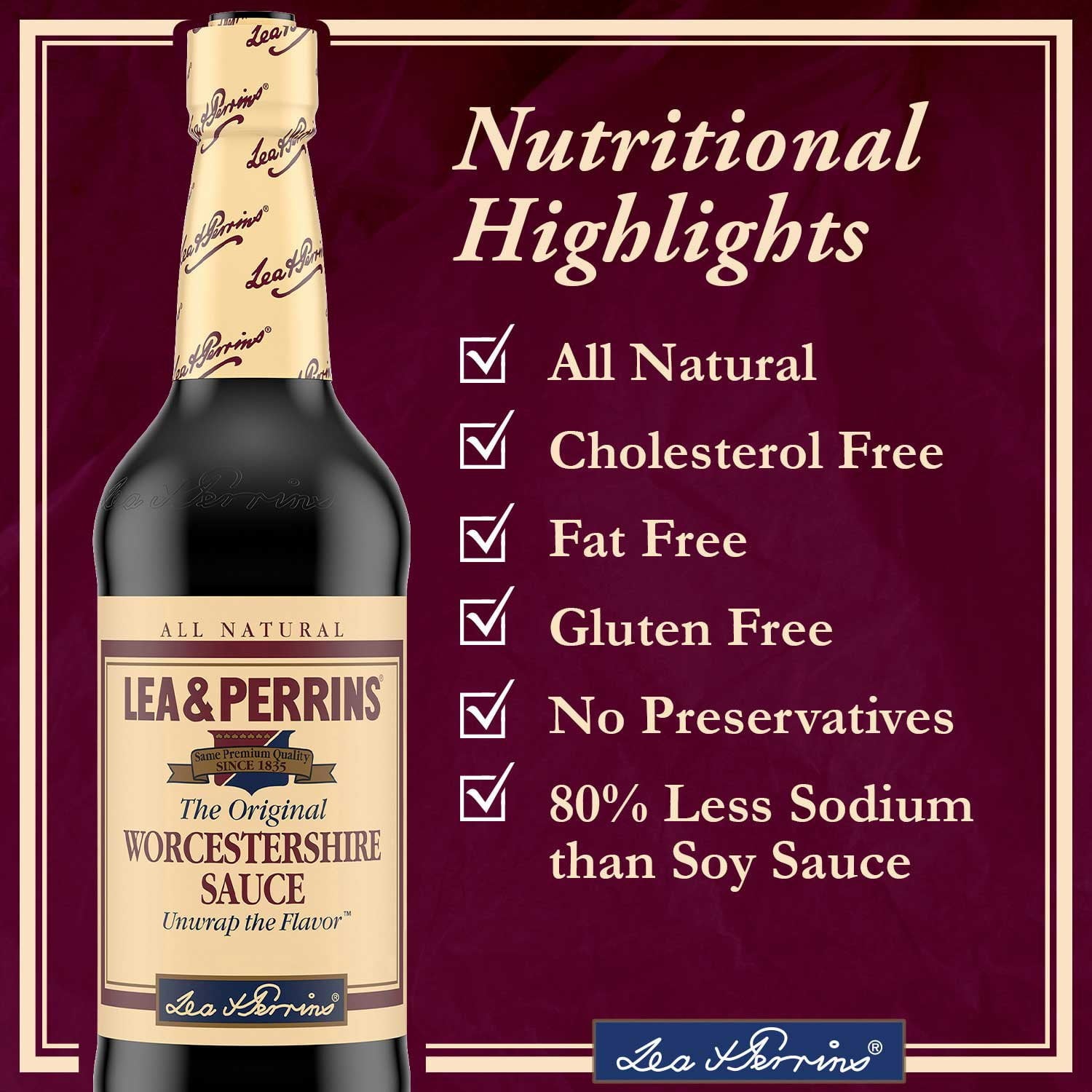 Lea & Perrins The Original Worcestershire Sauce, 20 oz., 2 pk.