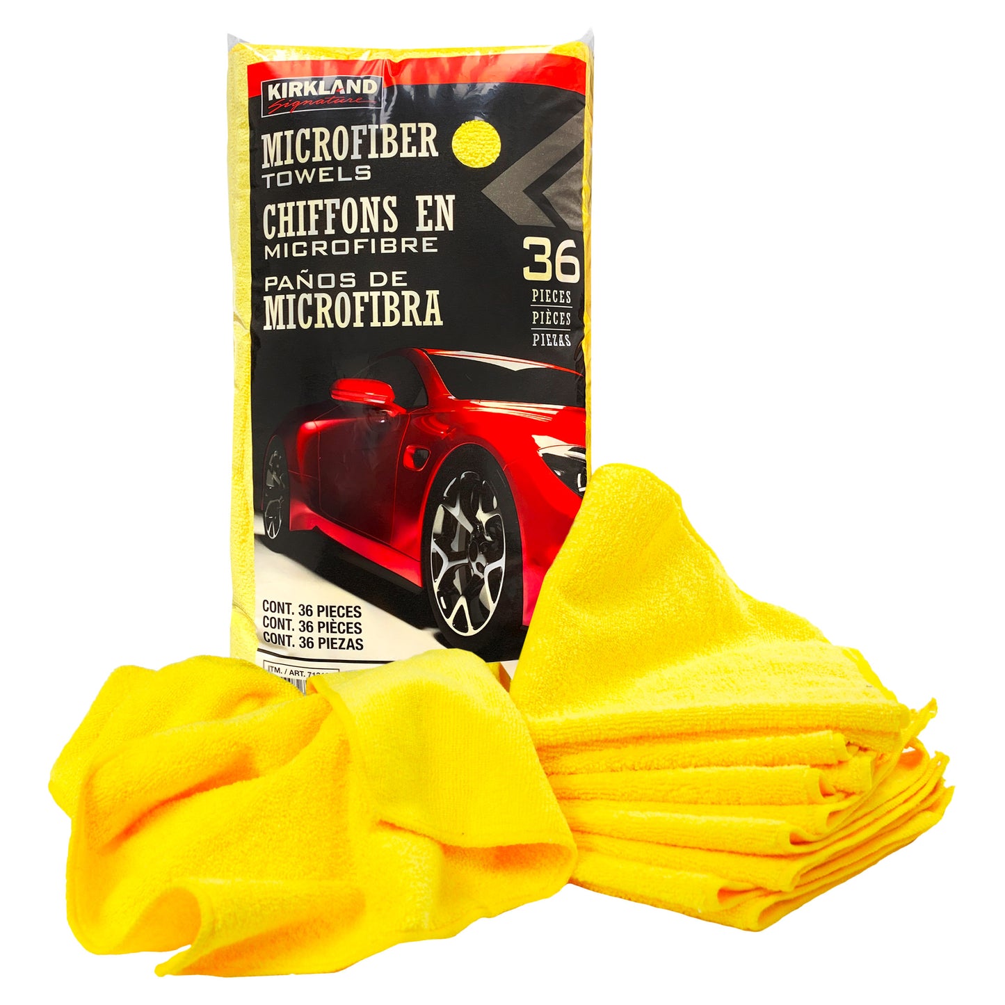 KIRKLAND SIGNATURE MICROFIBER TOWEL ULTRA PLUSH 36 PACK