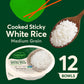 Bibigo Korean Style Cooked Sticky White Rice Bowl, 7.4 oz., 12 pk.