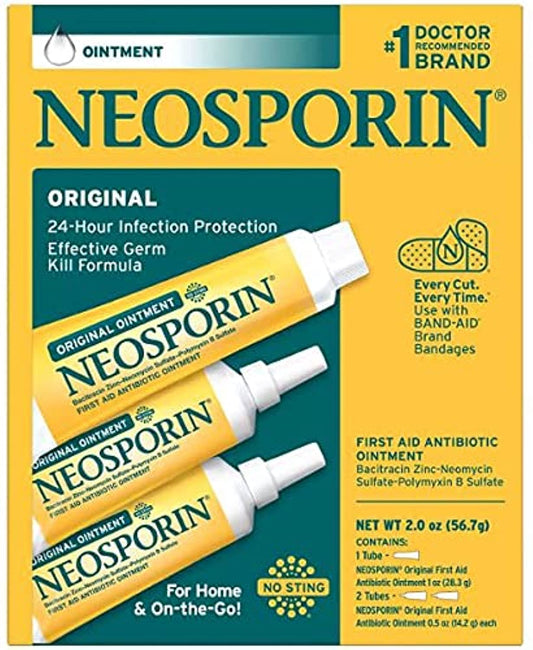 Neosporin Original Ointment First Aid Antibiotic Treatment 3 Pack Value Pack … (Value Pack)