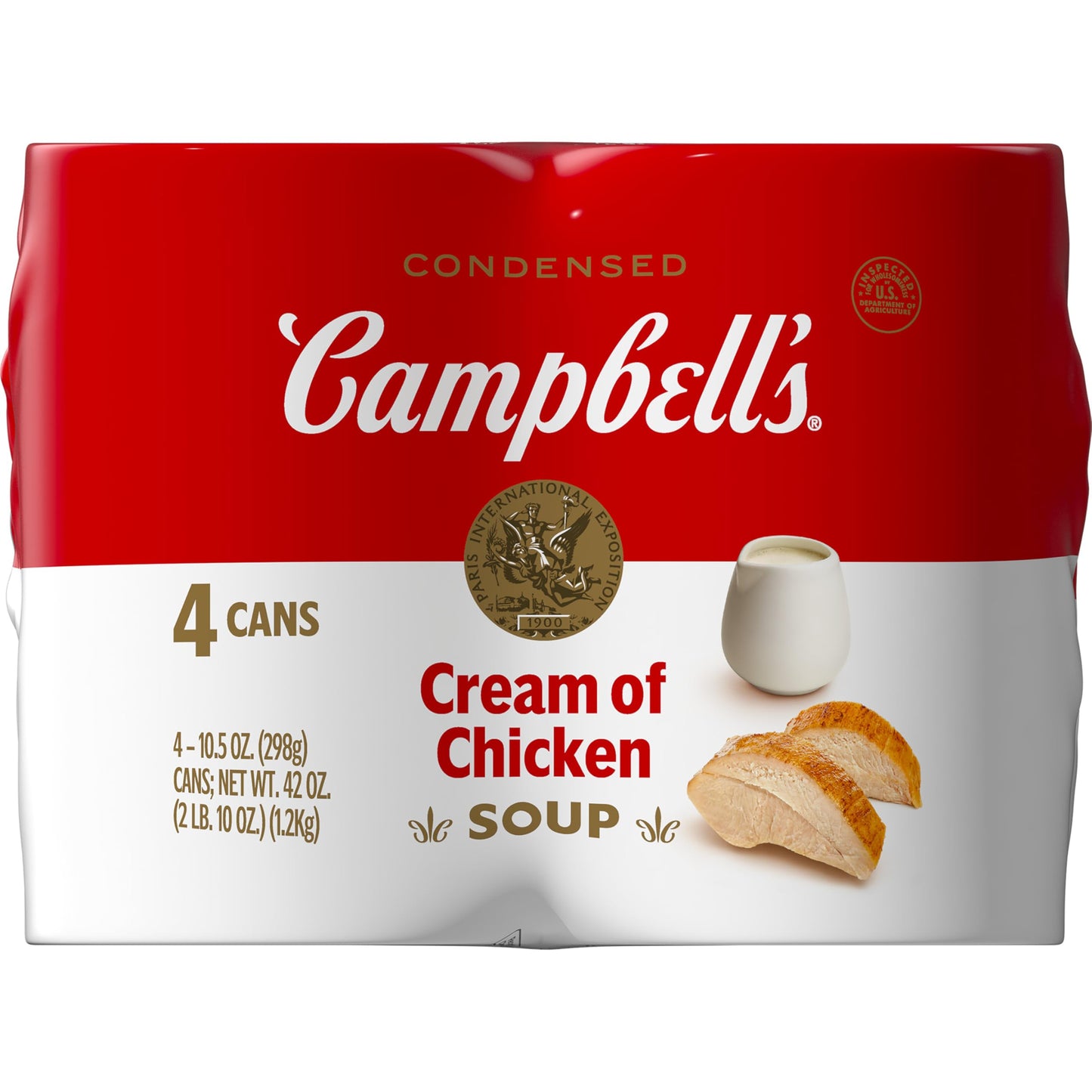 Campbell's Condensed Cream of Chicken Soup, 10.5 Ounce Can (Pack of 4)
