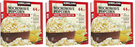 Kirkland Signature yZwXbH Microwave Popcorn, 3.3 oz, 44 Count, 3 Pack