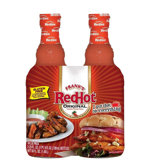 Franks Red Hot Sauce, 23 FL OZ (Pack of 4)