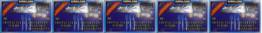 Kirkland Signature Crystal Clear Cutlery nhjYjW, 5Pack of 360 Units