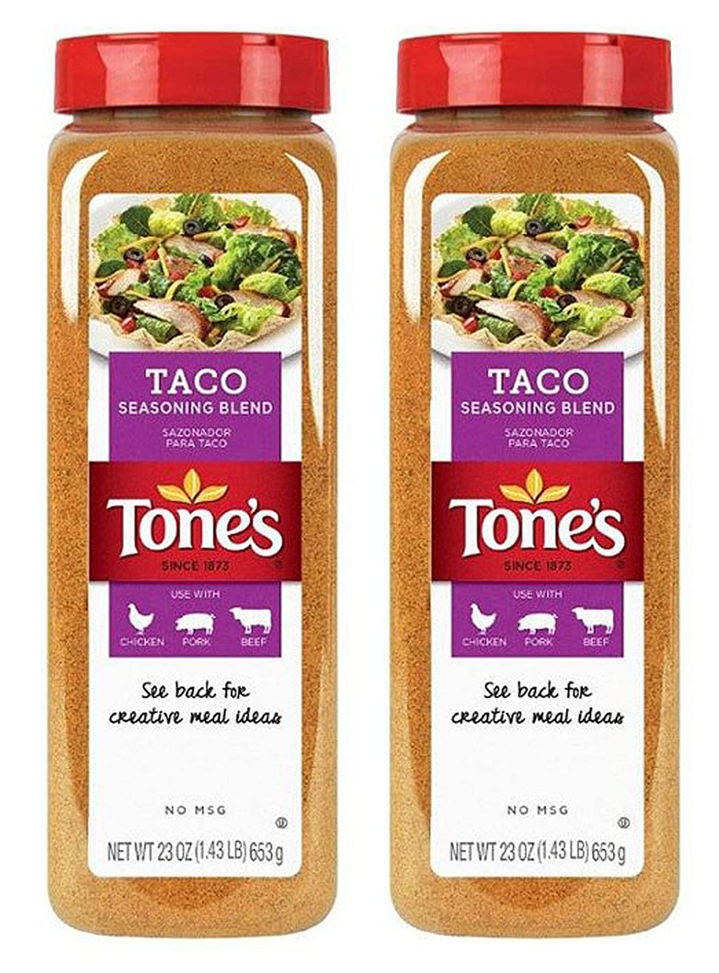 Tone's Taco Seasoning - 23 Ounce (2 Pack)