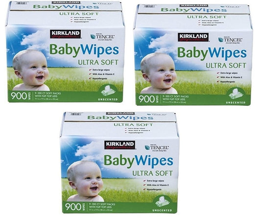 Kirkland Signature Baby Wipes, 27 Packages/100 ct Each