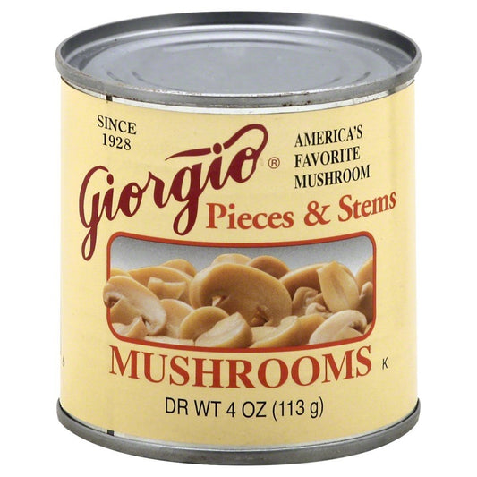 Giorgio Mushroom Pieces and Stems - 12/4 Ounce (2 Pack)