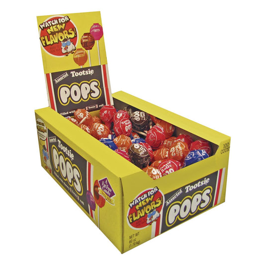 Tootsie Roll Assorted Pops 100 ct
