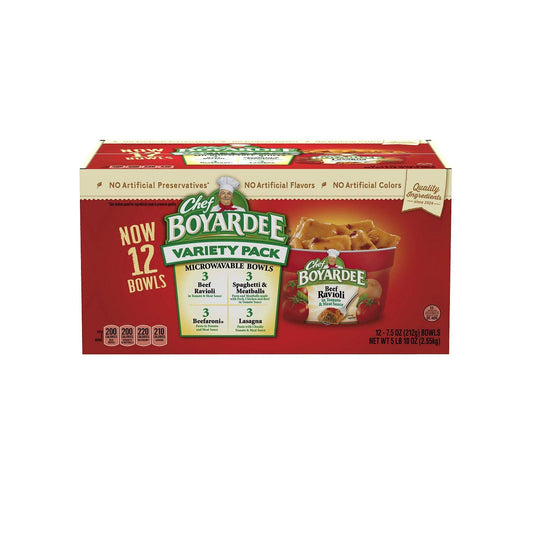 Chef Boyardee Variety Pack (7.5 oz., 12 pk.)