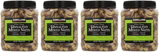 Kirkland Signature, Extra yRhPD Fancy Unsalted Mixed Nuts 40 Ounce (Pack of 4)