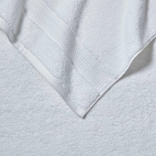 Purely Indulgent 100% Egyptian Cotton Towel Set 4-Piece Towel Set Includes:2 Hand Towels (16" W x 30" L), 2 Wash Cloths (13" W x 13" L) (White)