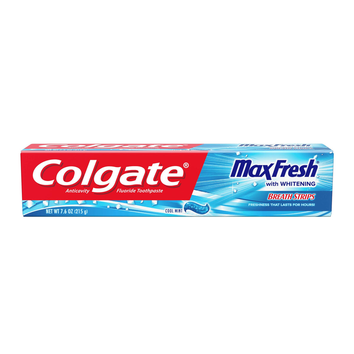 Mini Colgate Colgate Max Fresh Toothpaste With Mini Breath Strips, Cool Mint, 7.6 O ...