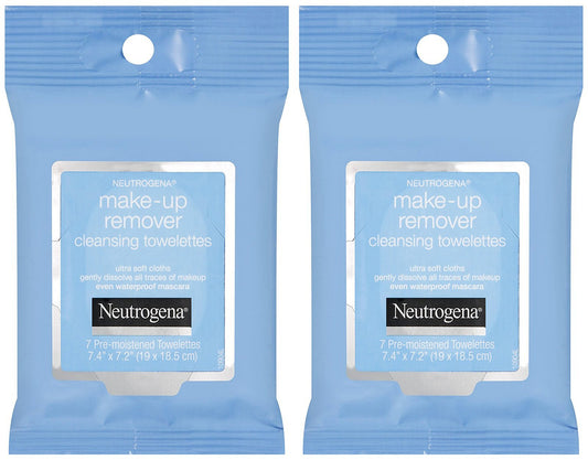 Neutrogena Makeup Remover Cleansing Towelettes, 7 ct, 2 Pack