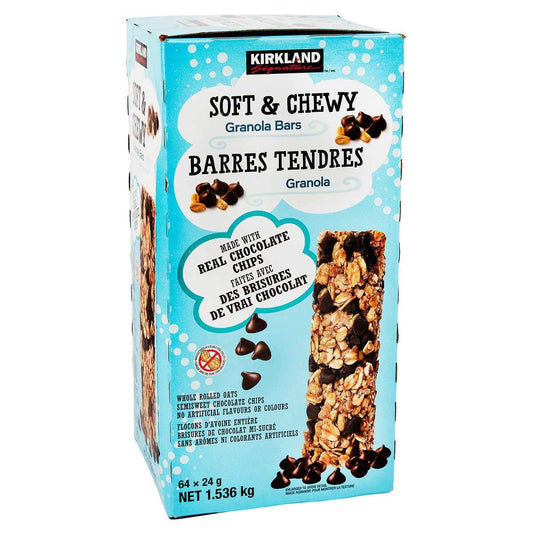 Kirkland Signature Soft & Chewy Granola Bars, 64 x 24g {Imported from Canada}