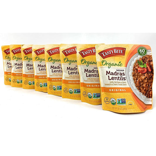 Sudopo Madras Lentil Tasty Bite Organic Indian Madras Lentils, 10 Oz, Pack of 8-4 Pack