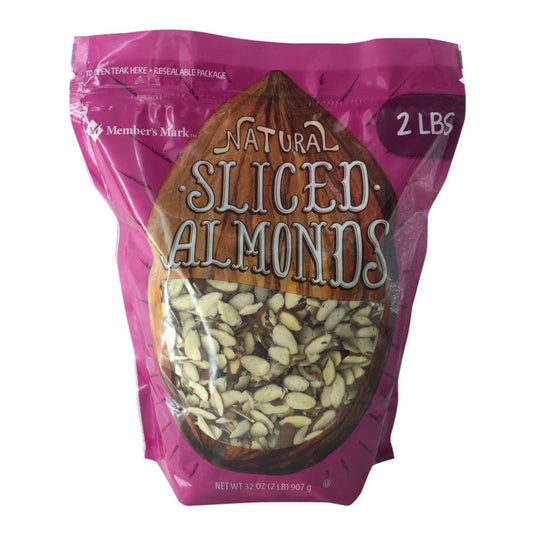 Member's Mark Natural Sliced California Almonds, 32 Ounce