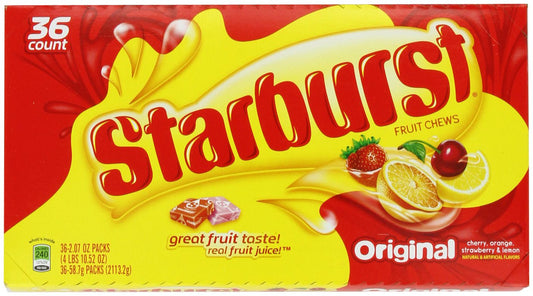 Starburst Fruit Chews, Original , 2.07-Ounce Packages (Pack of 36)