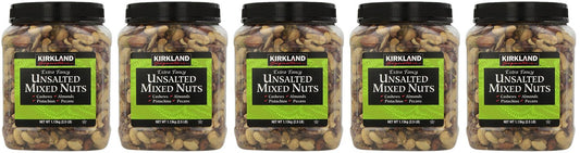 Kirkland Signature, Extra YOUxo Fancy Unsalted Mixed Nuts 40 Ounce (Pack of 5)