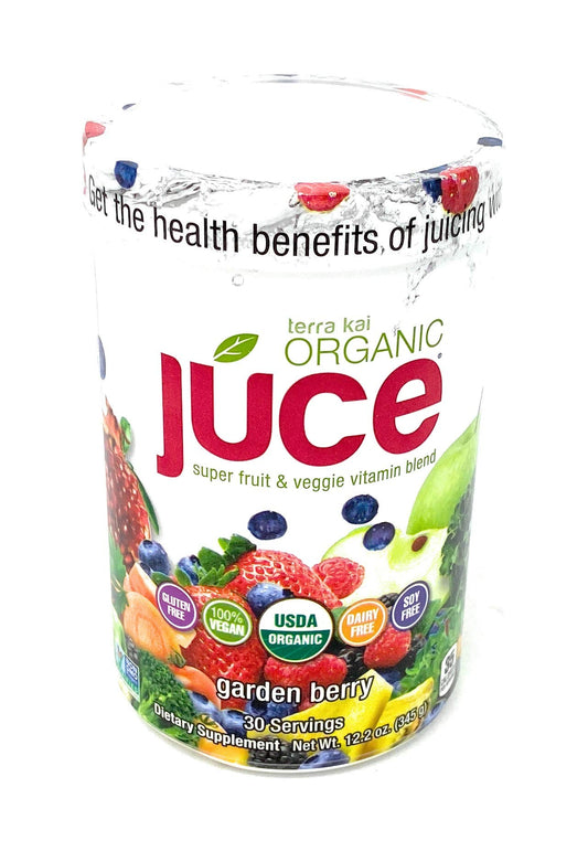 Terra Kai Organics Juce Super Fruit and Veggie Blend Drink, 12.2-Ounce Garden Berry