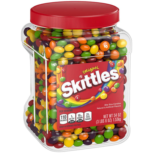 Skittles Original Fruity Candy Jar, Tamarind, 54 Ounce