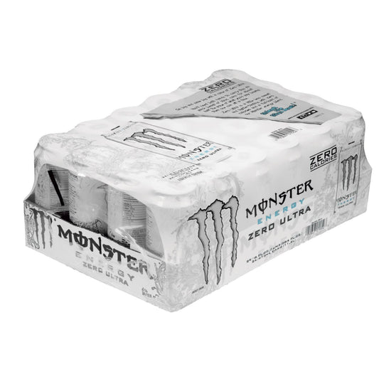 Monster Energy Drink, Zero Ultra, Sugar Free (16 oz. cans, 24 ct.) 384 FL OZ, 384 fl. oz.