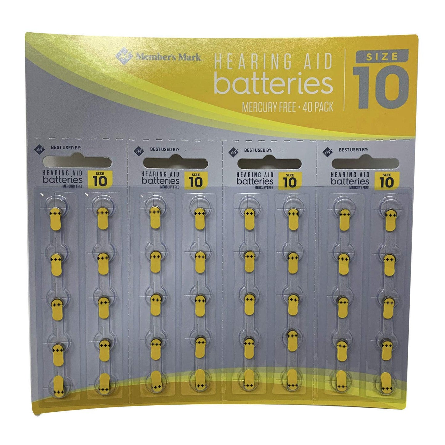 Hearing Aid Batteries Mercury Free 40 Pack (10)