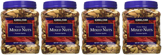 Kirkland Signature xPFUix, Extra Fancy Mixed Nuts 40 Ounce (Pack of 4)