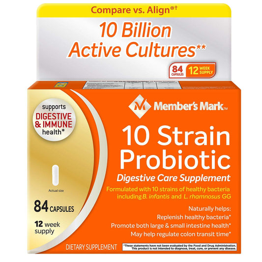 Members Mark 10 Strain Probiotic (84 ct.)