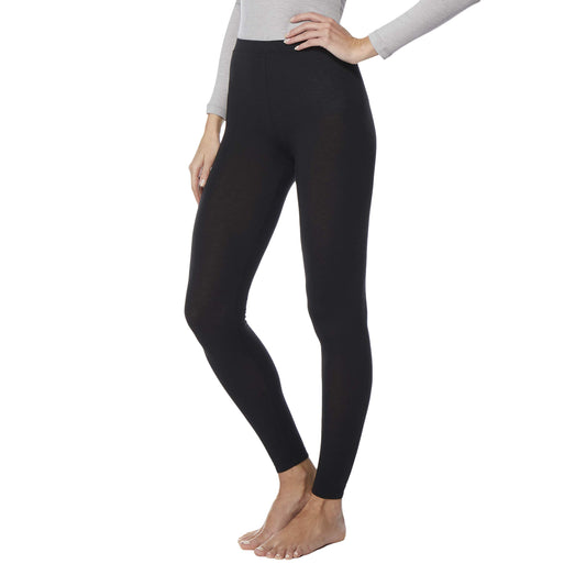 32 Degrees Womens Heat Plus Baselayer Comfy Lounge Pajama Legging, Black, XSmall