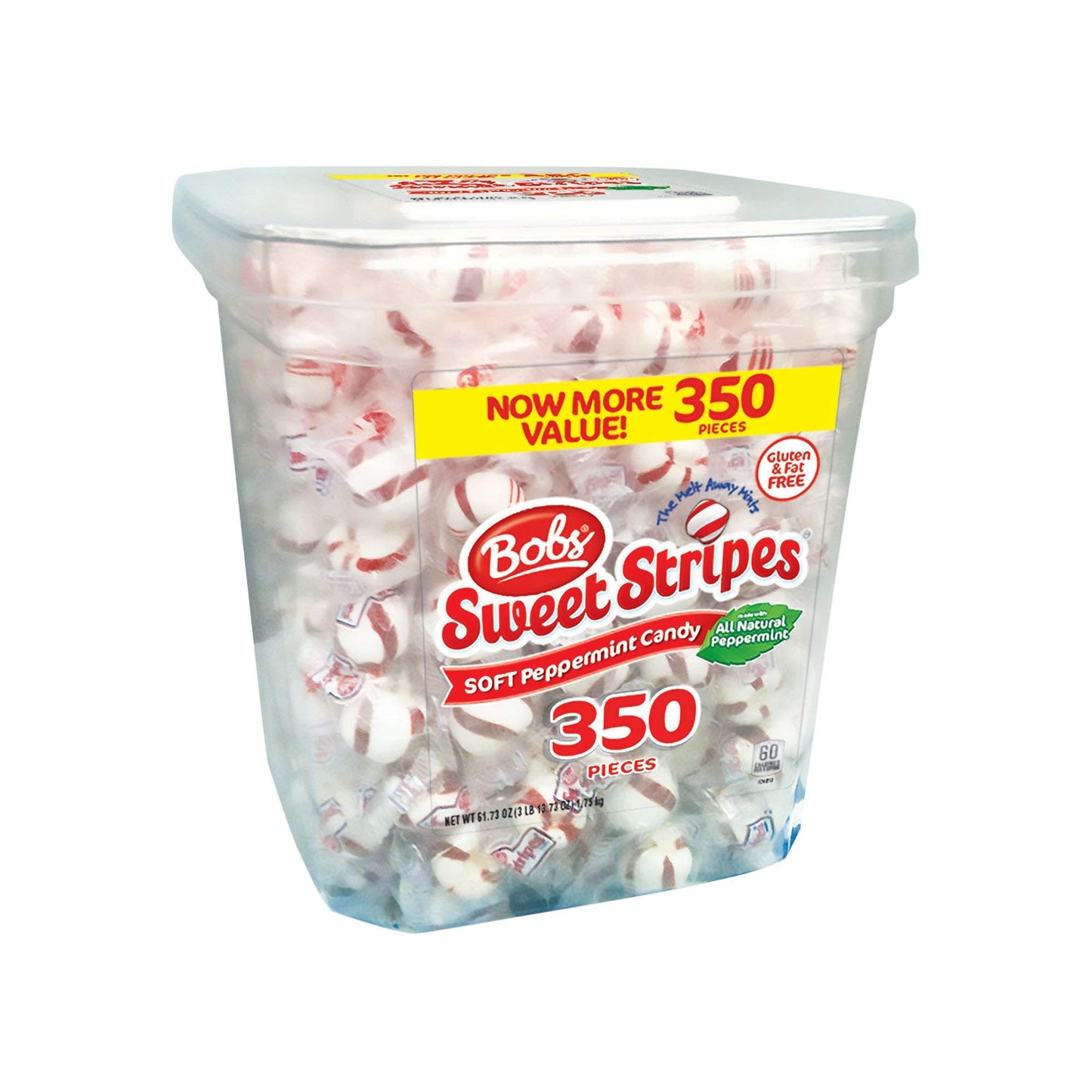 Bob's Sweet Stripes Square Tub (350 Count) (2 Pack)