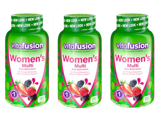 Vitafusion Womens Complete Multivitamin Adult Gummies, Mixed Berries - 150 Ea, 3 Pack