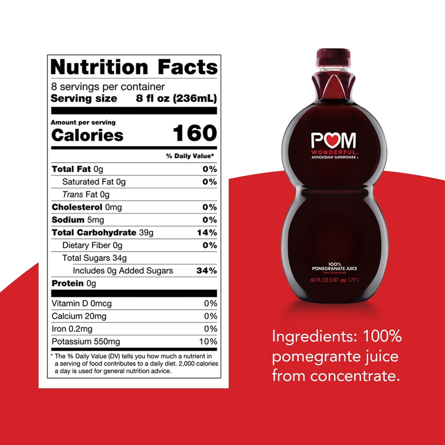 POM Wonderful 100% Pomegranate Juice, 60 fl. oz.