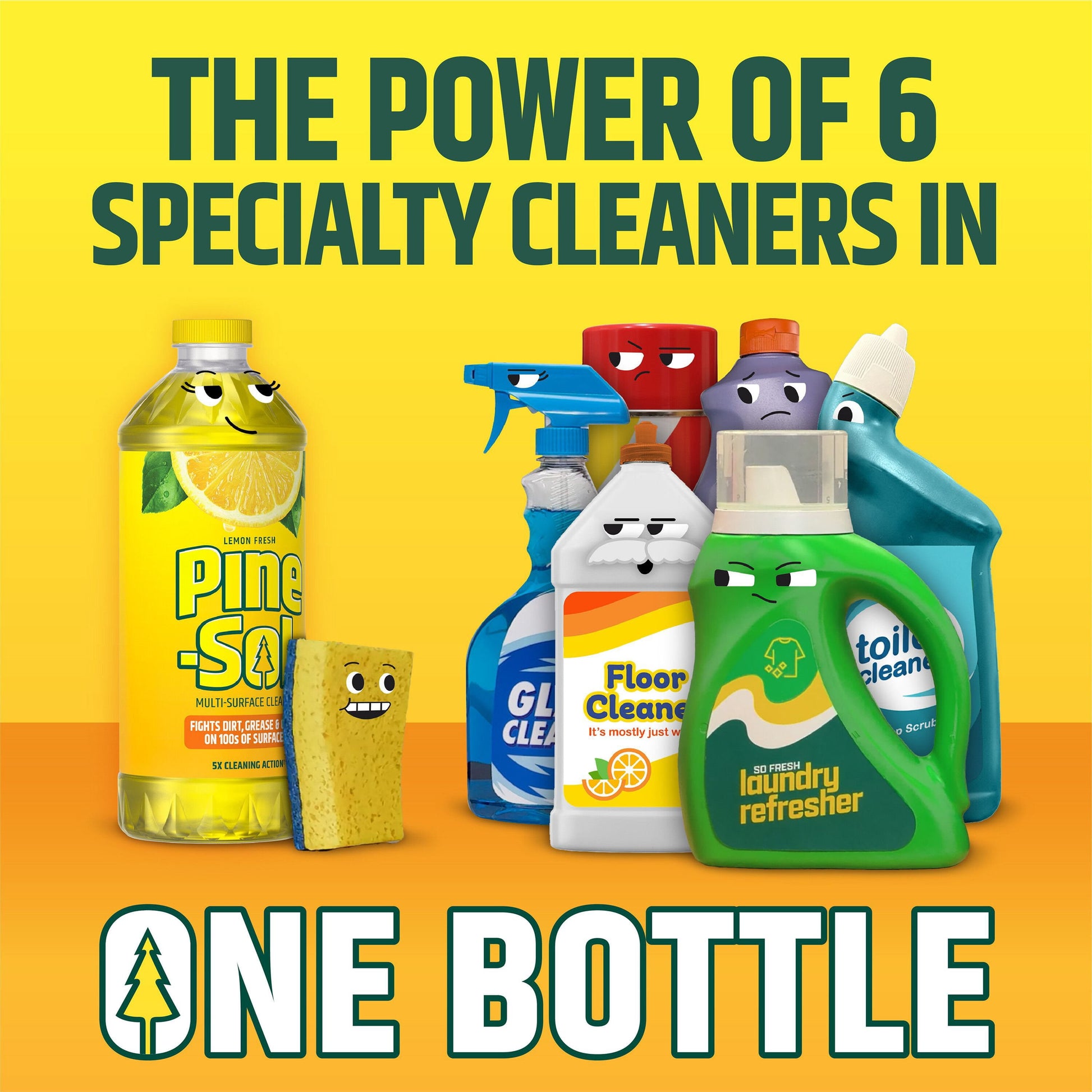 Pine-Sol Multi-Surface Cleaner, Lemon Scent, 2 ct., 120 fl. oz.